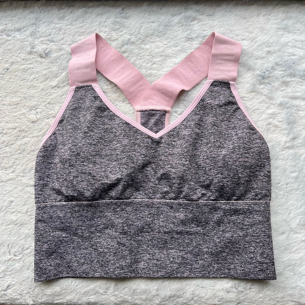 PINK lightly lined sports top